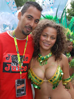 On the road for Notting Hill Carnival 2k8 Parade