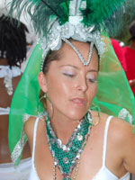 Masquerader enjoying her time on the road