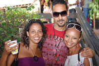 Chooks aka Daddy Juice with friends at Beach House